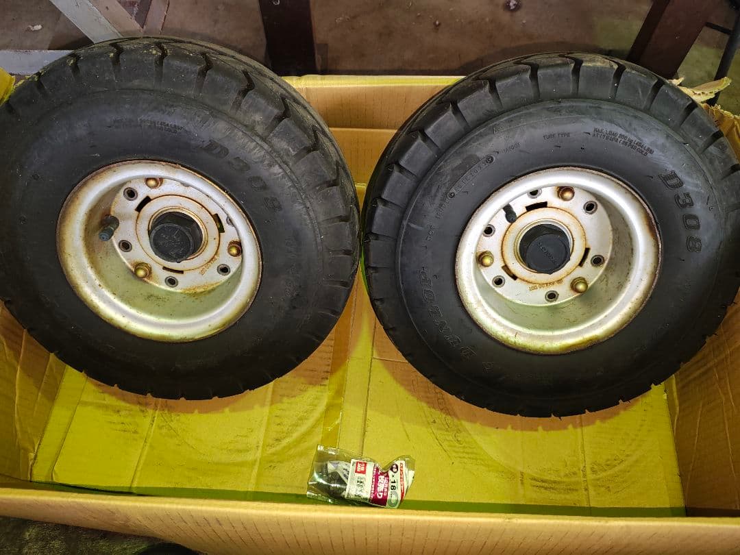 ジャイロX　キャノピー　ジャイロアップ　純正リアホイール、タイヤ2本セット