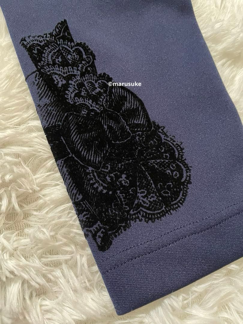 コムコム　フロッキープリント　ジャージートップス　コムデギャルソン　GARCON