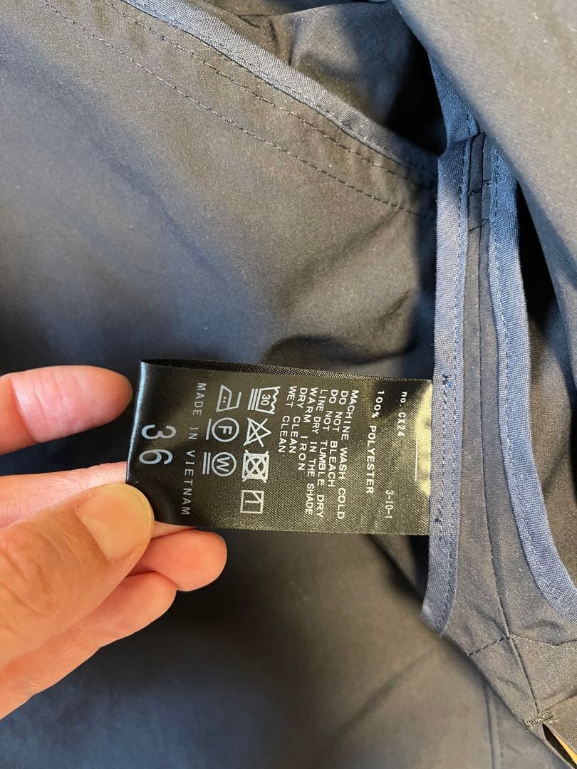 IENA Peポプリンオーバーショートコート ネイビー 36サイズ