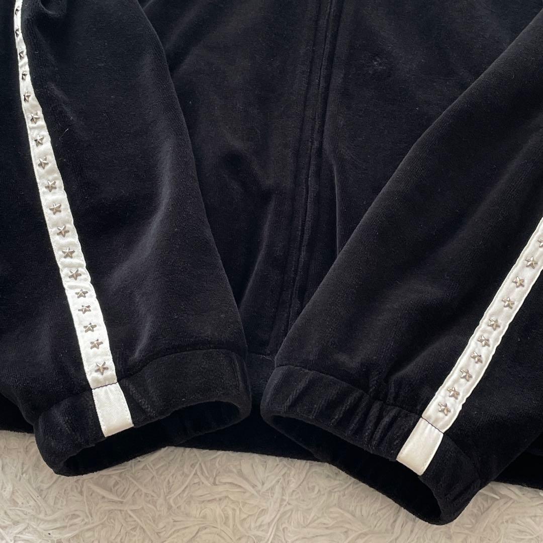 Supreme Studded Velour Track Jacket 黒 L