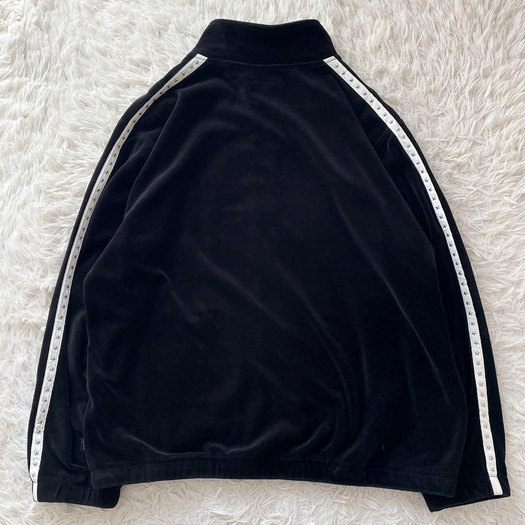 Supreme Studded Velour Track Jacket 黒 L