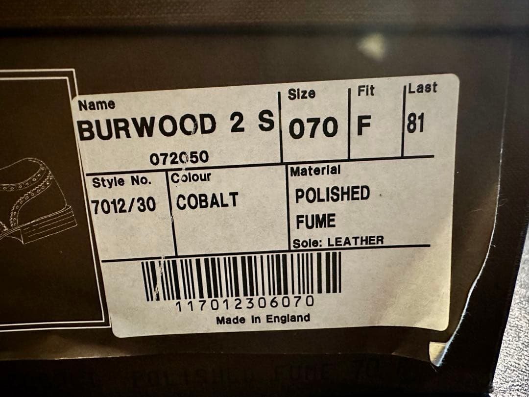 F*e様 Church's バーウッド2Sスタッズ ドレスシューズ　コバルト70