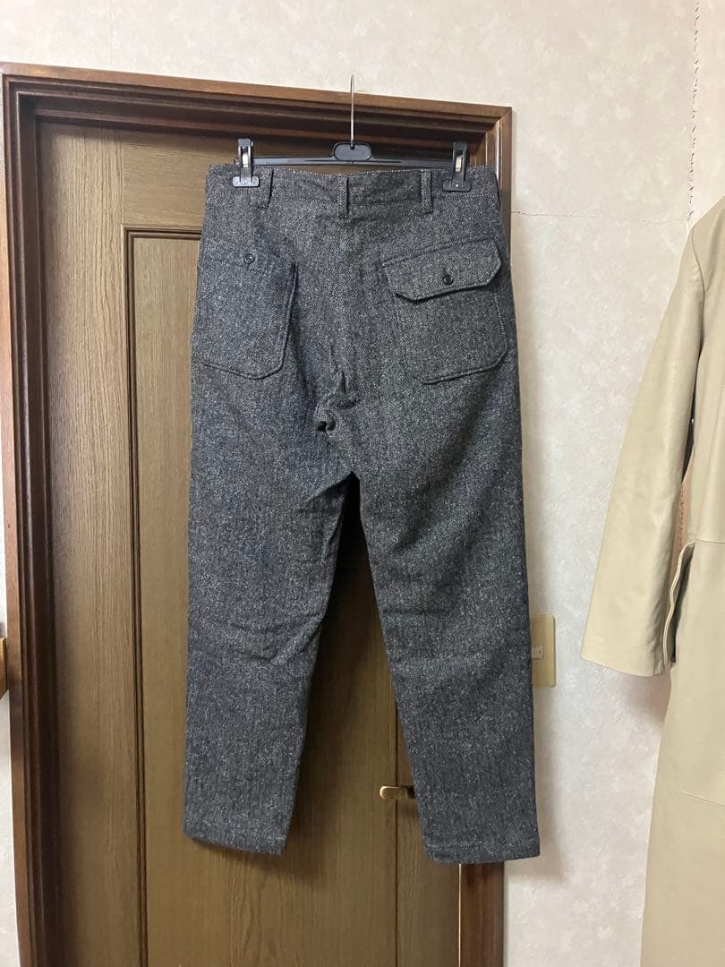 engineered garments ヘリンボーン　ウール混パンツ