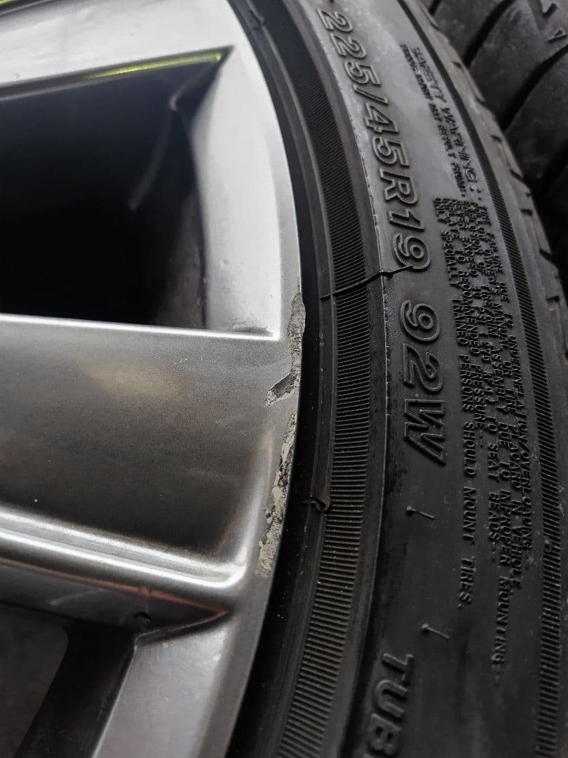 mazda6アテンザ純正アルミホイール19インチ ブリヂストントランザ 純正流用