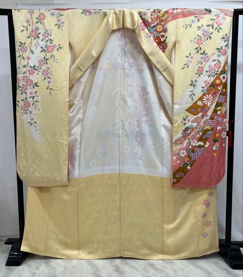 振り袖　振り袖　長襦袢付　成人式　金彩加工　刺繍入り　669