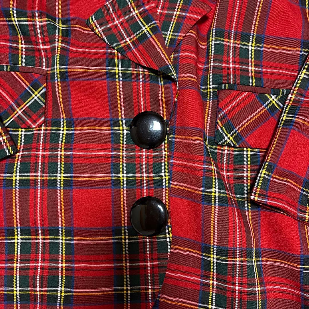 HEIHEI ローラペルジャケット 赤チェック