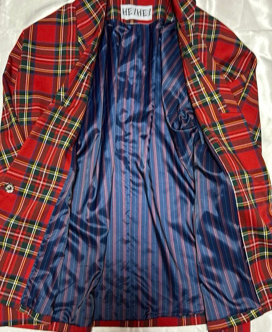 HEIHEI ローラペルジャケット 赤チェック