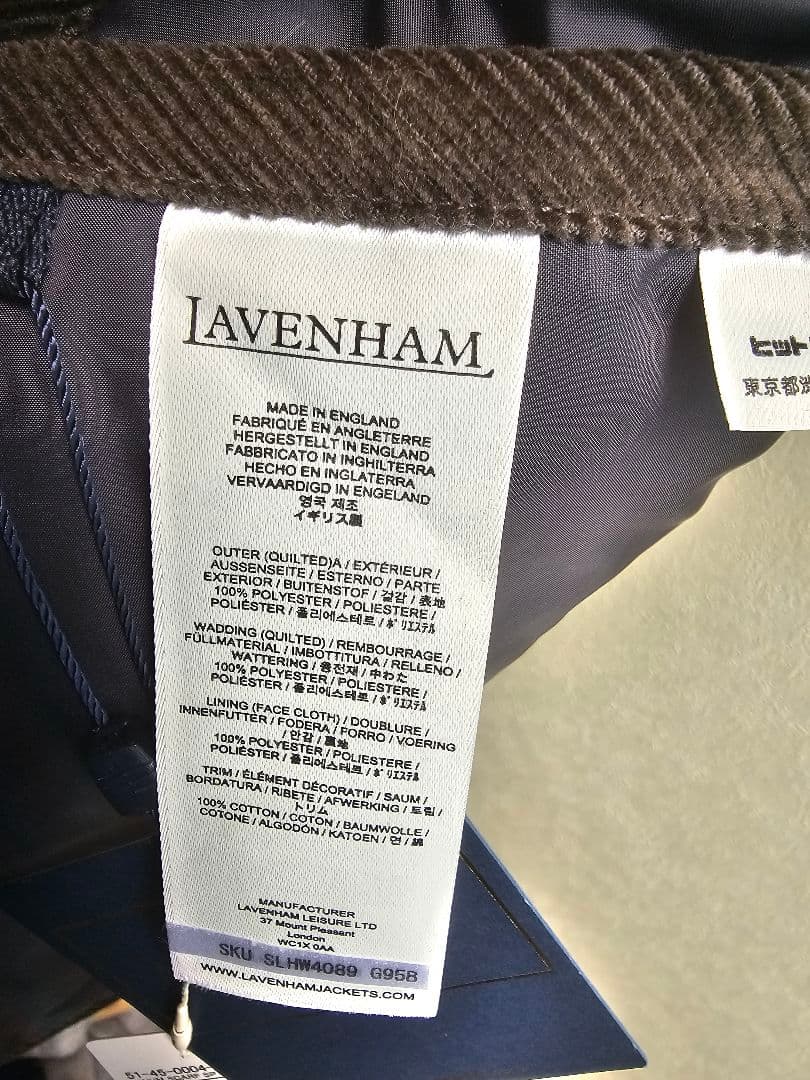 LAVENHAM BUTTON QUILT SCARF ラベンハム マフラー