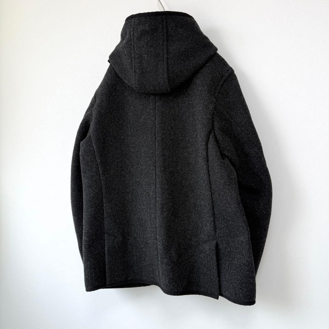 【極美品✨】ダントン ウールモッサコート フード付き ジャケット ダークグレーL