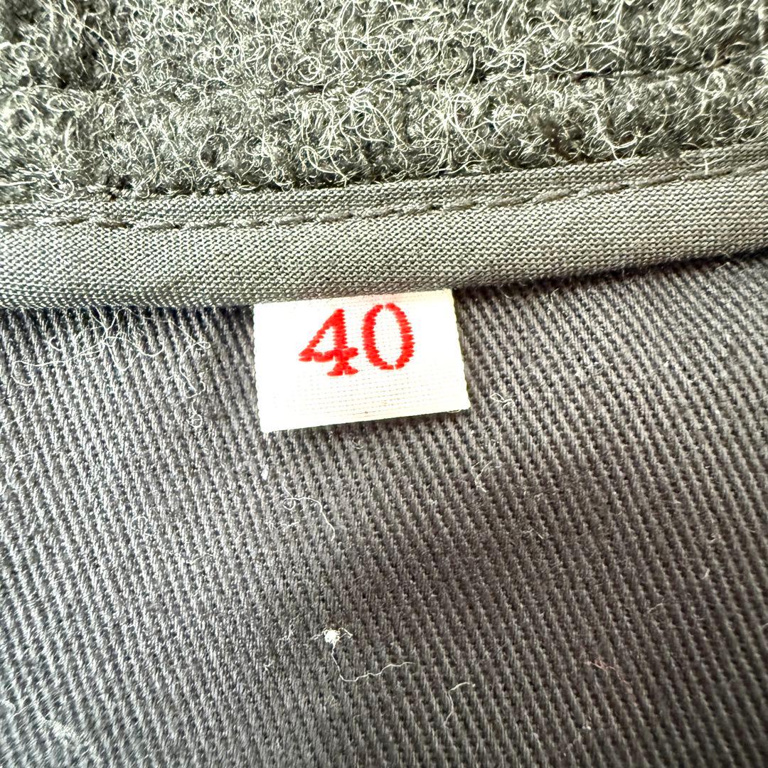 【極美品✨】ダントン ウールモッサコート フード付き ジャケット ダークグレーL