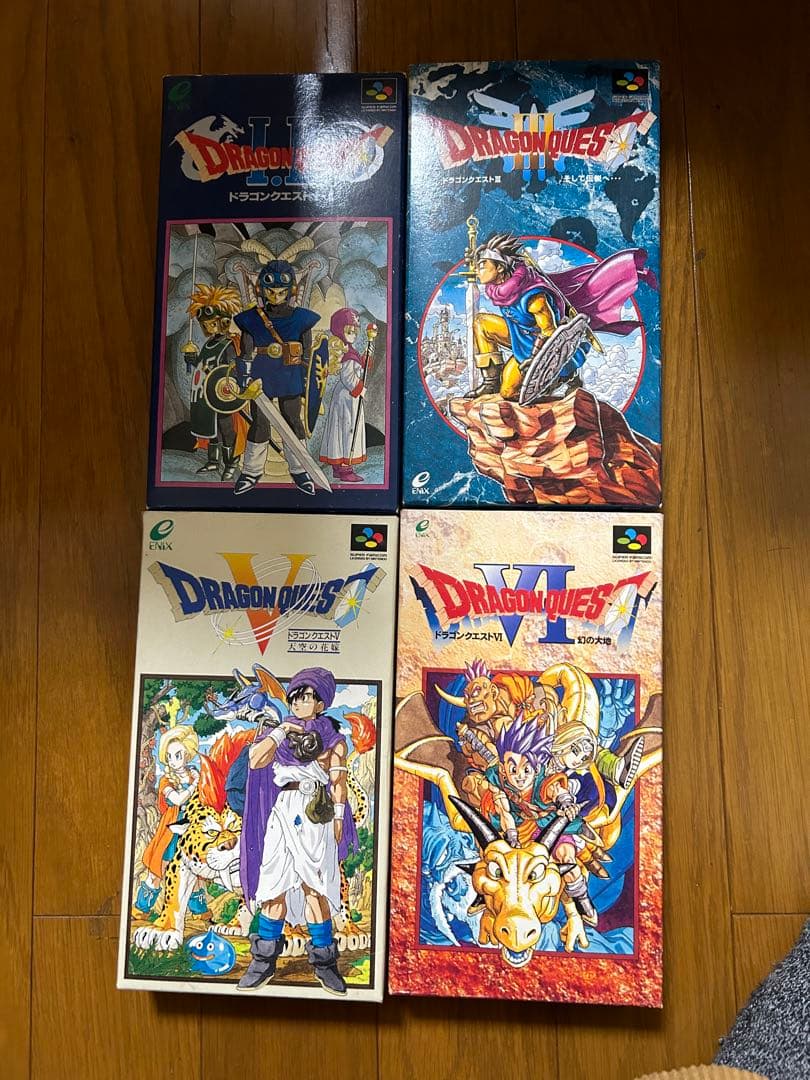 【箱付き】ドラクエ1.2.3.5.6 スーファミ