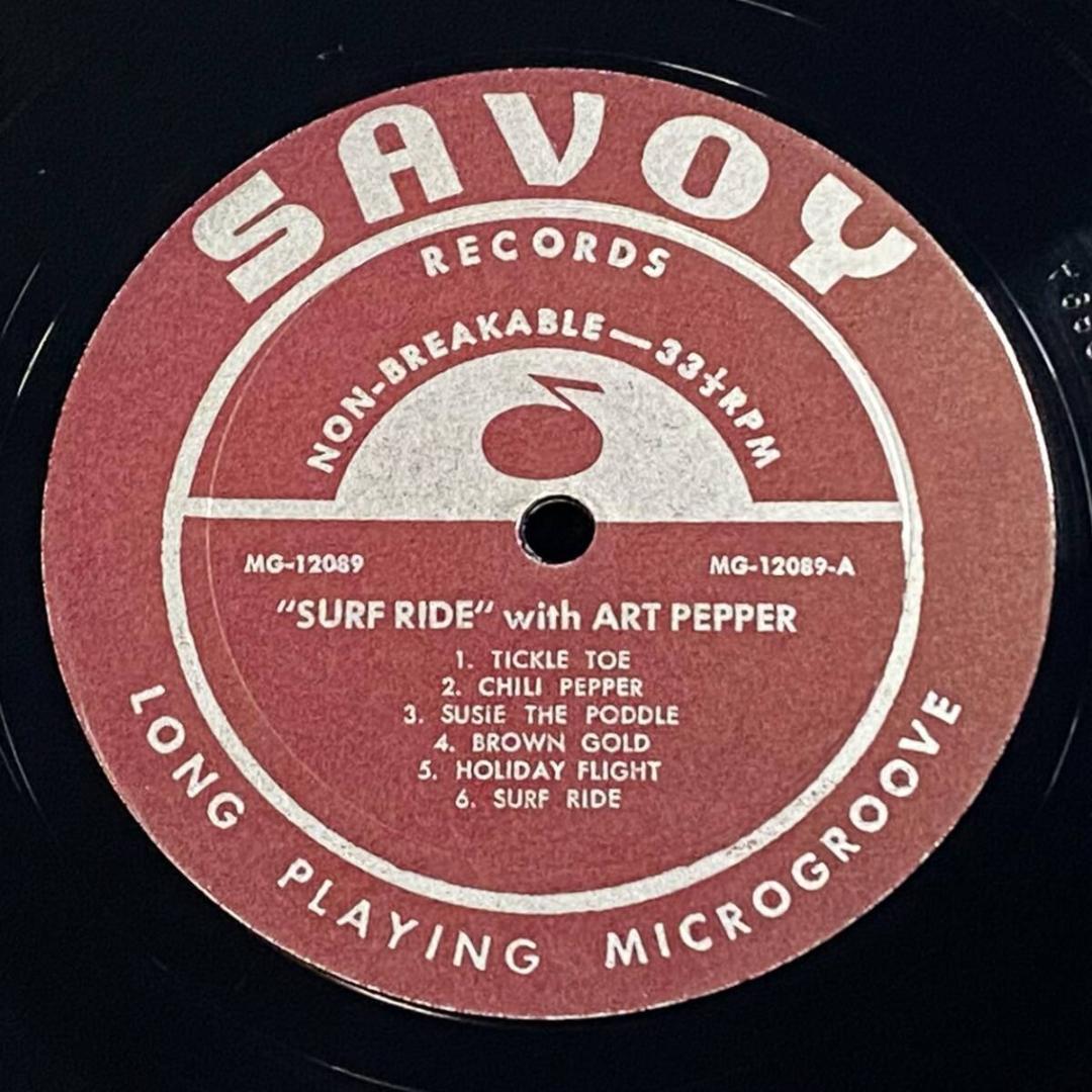 ★極上レア【US初期モノラル盤／深溝DG／RVG手彫／超美盤】アート・ペッパー