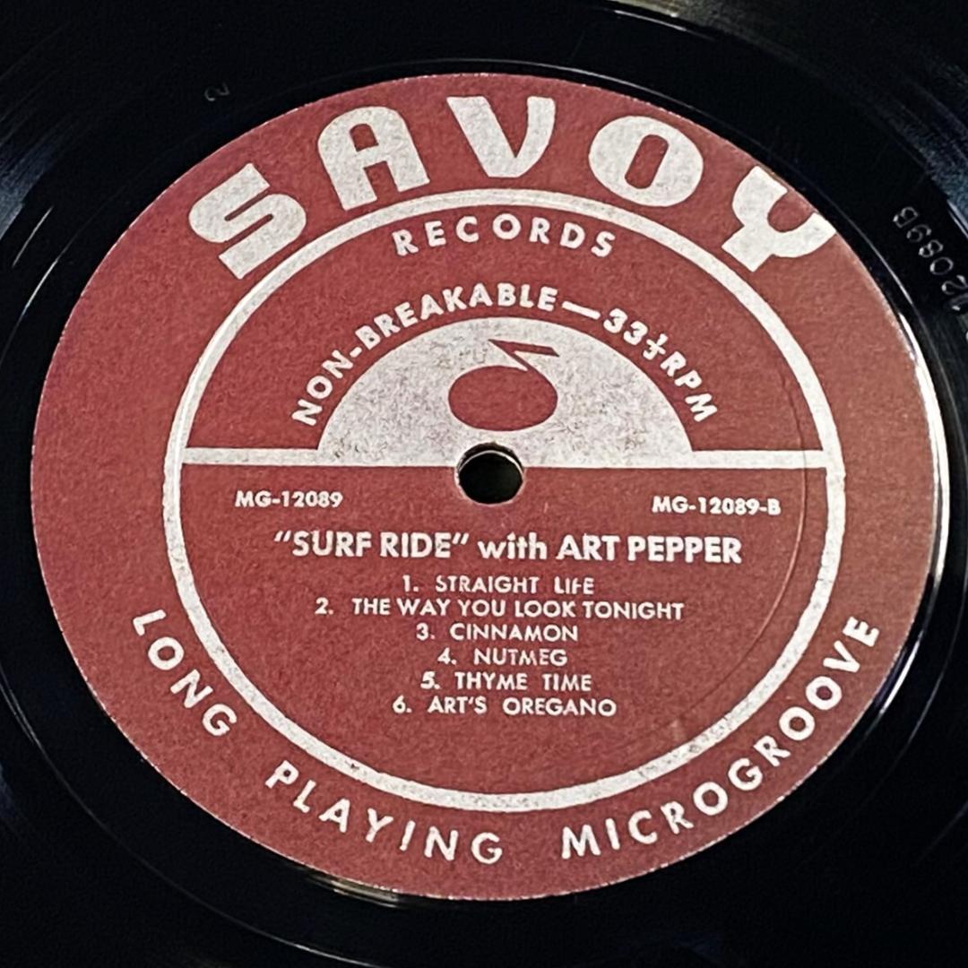 ★極上レア【US初期モノラル盤／深溝DG／RVG手彫／超美盤】アート・ペッパー