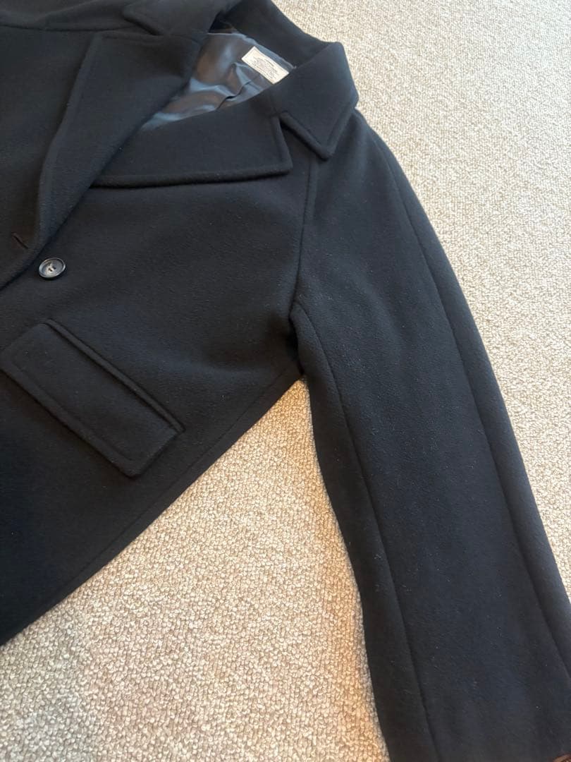 クリーニング済『ジャーナルスタンダードレリューム 』尾州ウールショートピーコート