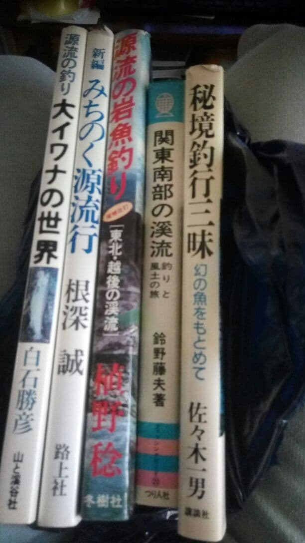 ▼希少 渓流釣り 5冊セット みちのく源流行 源流の岩魚釣り 関東南部の溪流