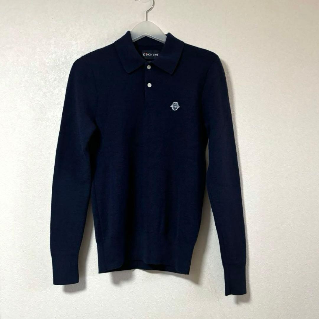 MALBON × DOCKERS Sweater Polo ネイビー　M