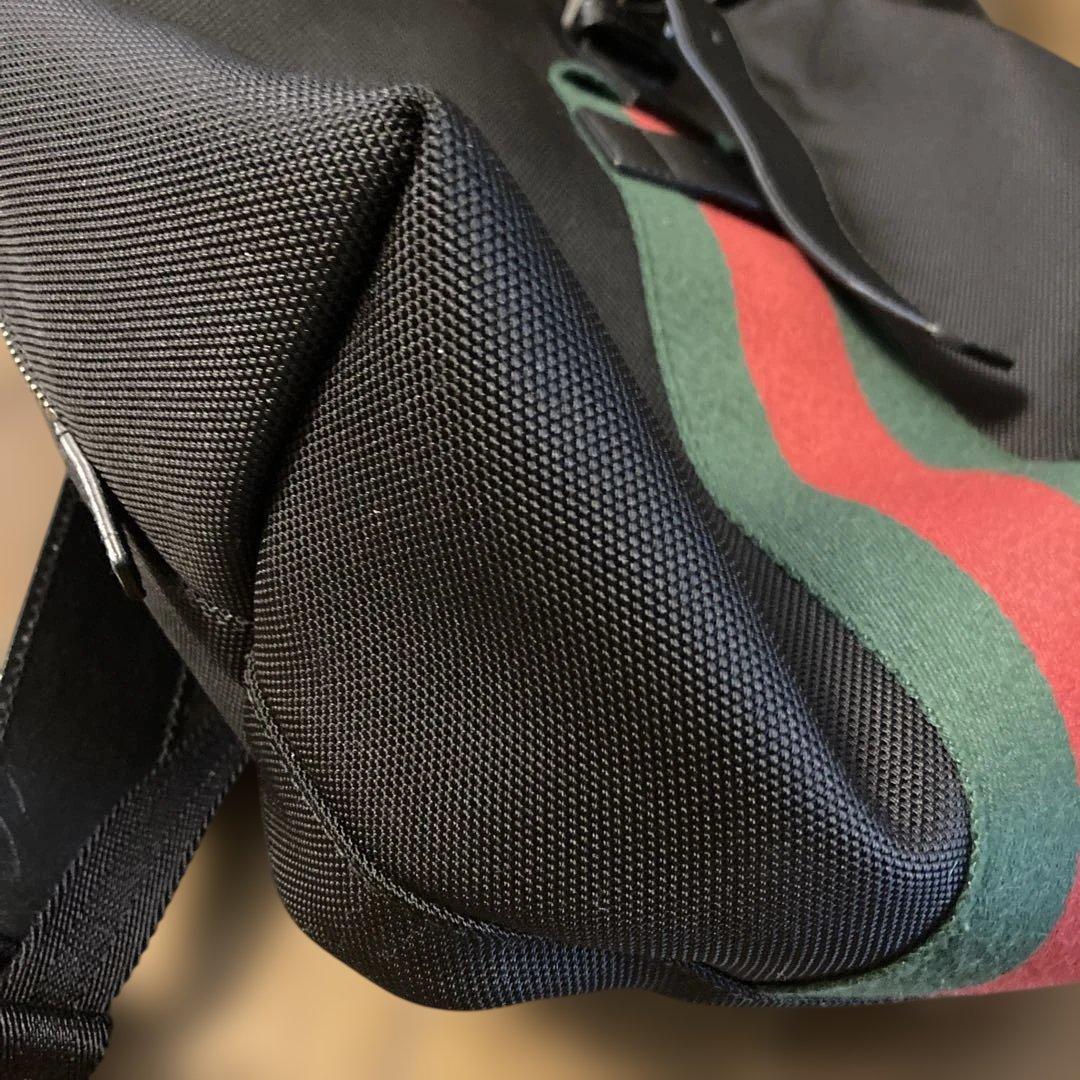 グッチ　シェリーライン　バックパック　リュック キャンバス　ユニセックス