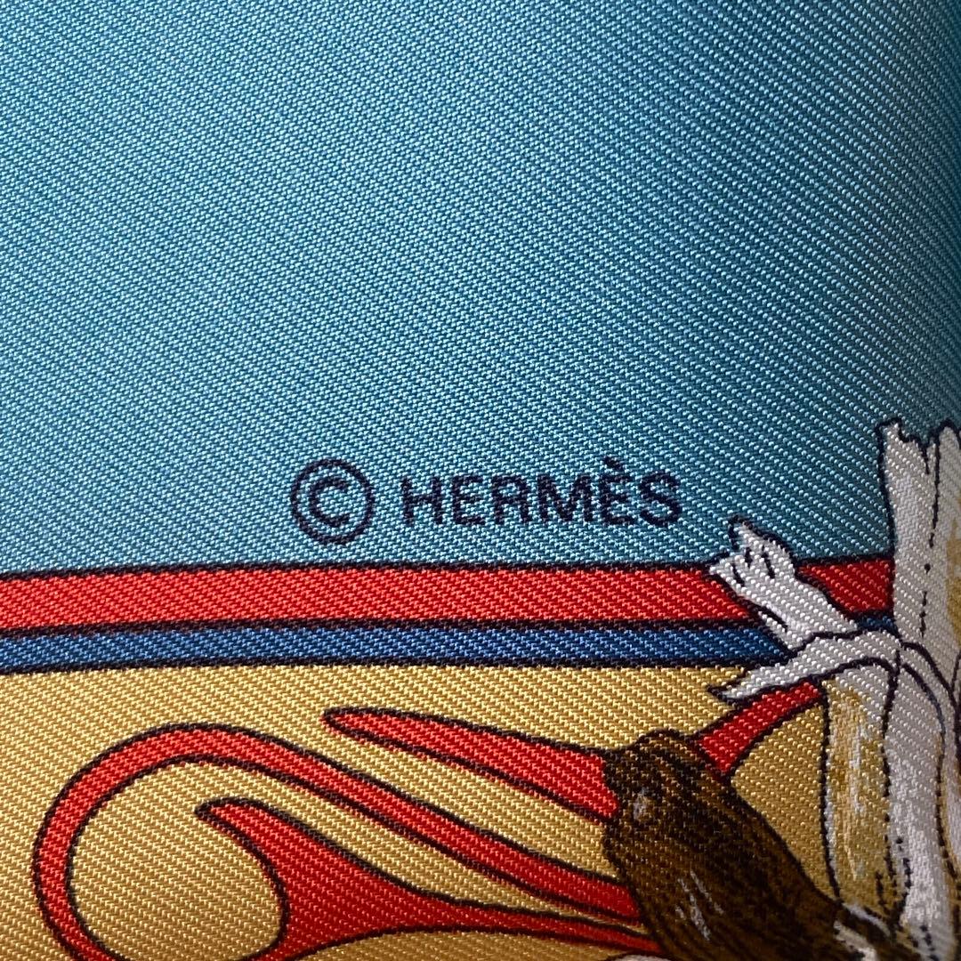 美品 エルメスHERMES カレ90 Kachinas（カチナ）