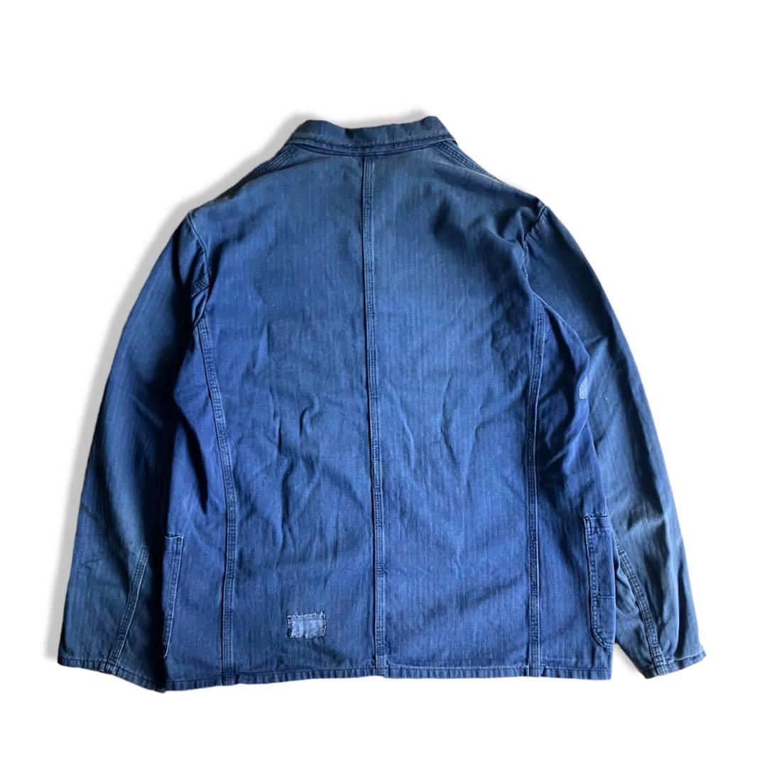 50-60s GERMANY／Blue Work Jacket Remake