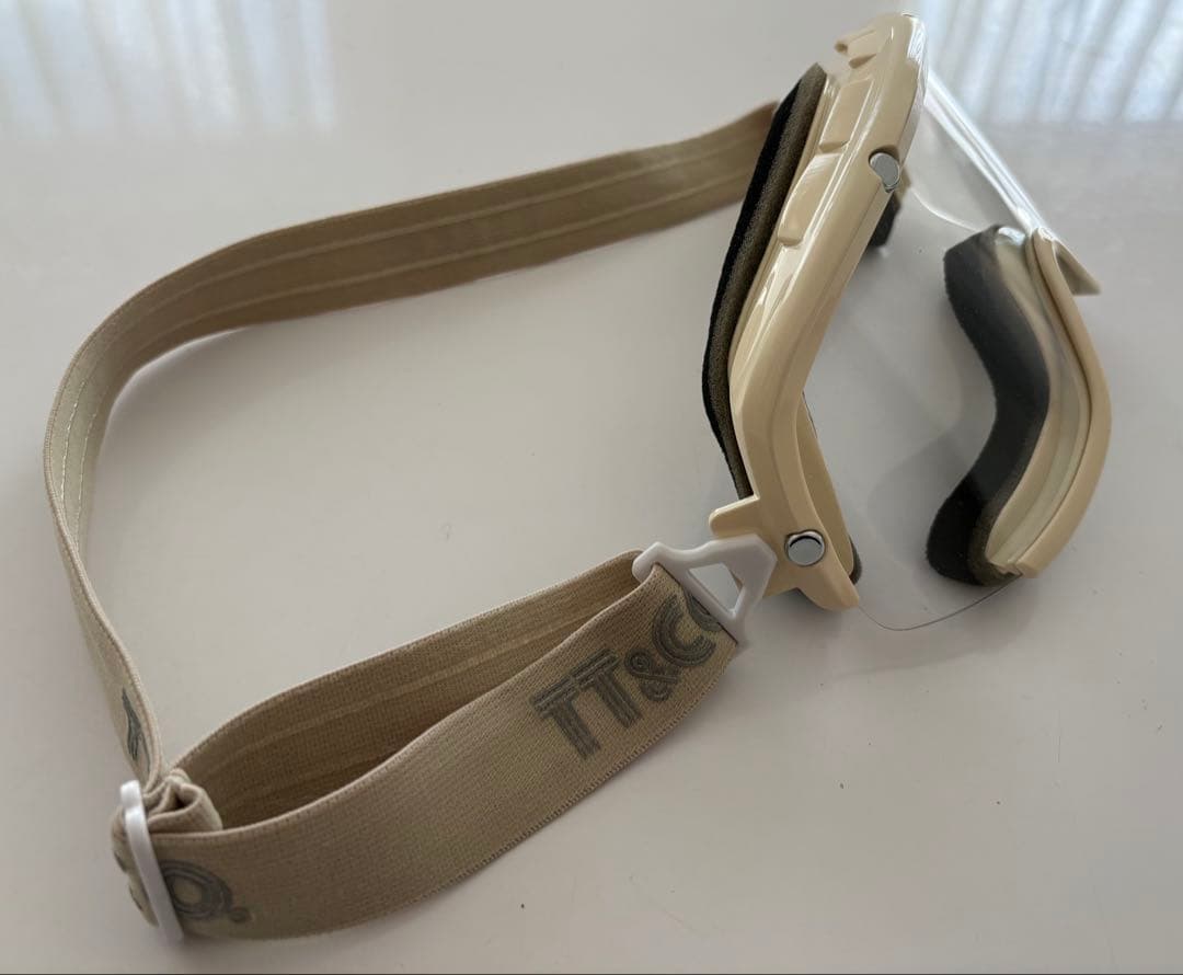 【お一人】tt&co ゴーグル　アイボリー　予備レンズ4枚付