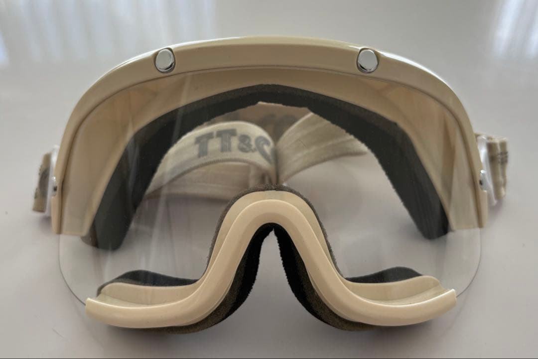 【お一人】tt&co ゴーグル　アイボリー　予備レンズ4枚付