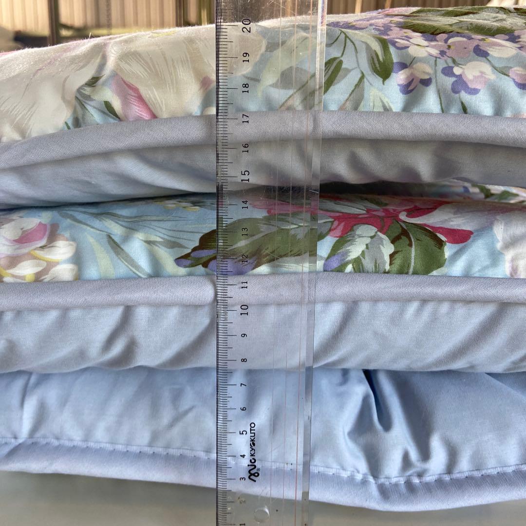 新品　未使用　生地　綿　100％使用　敷布団　シングル　３枚セット