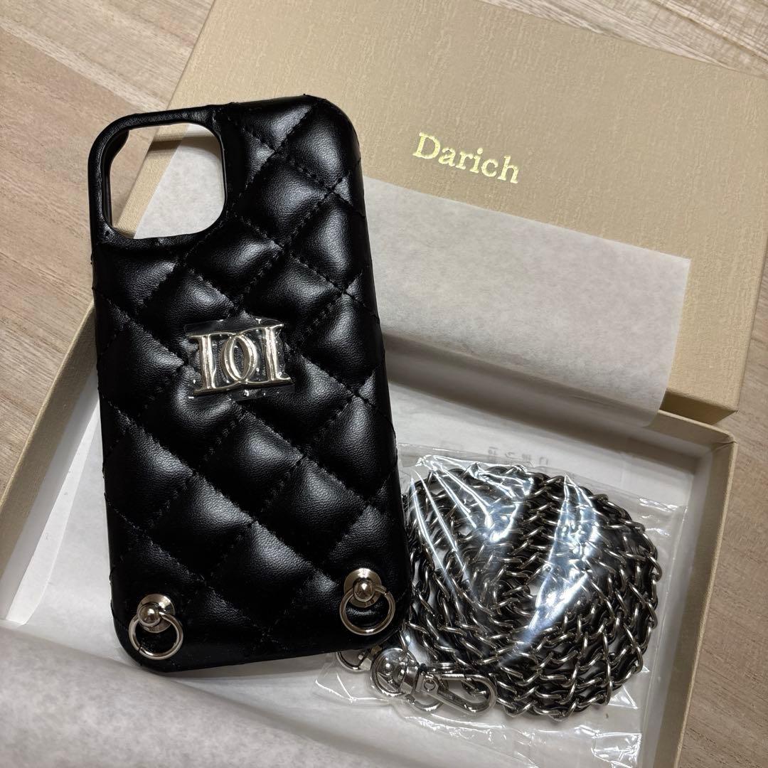 Darich DDキルティングiPhoneケース ブラック iPhone15