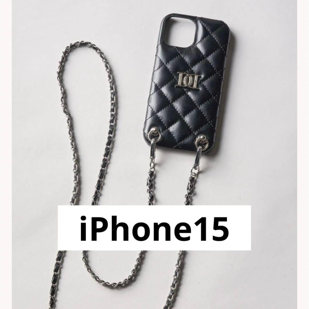 Darich DDキルティングiPhoneケース ブラック iPhone15