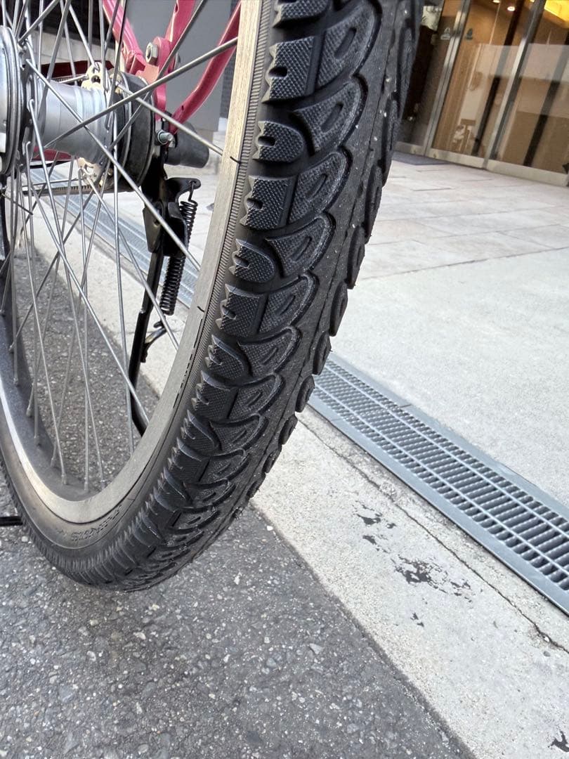 大阪府　ブリヂストン　電動アシスト自転車 ピンク