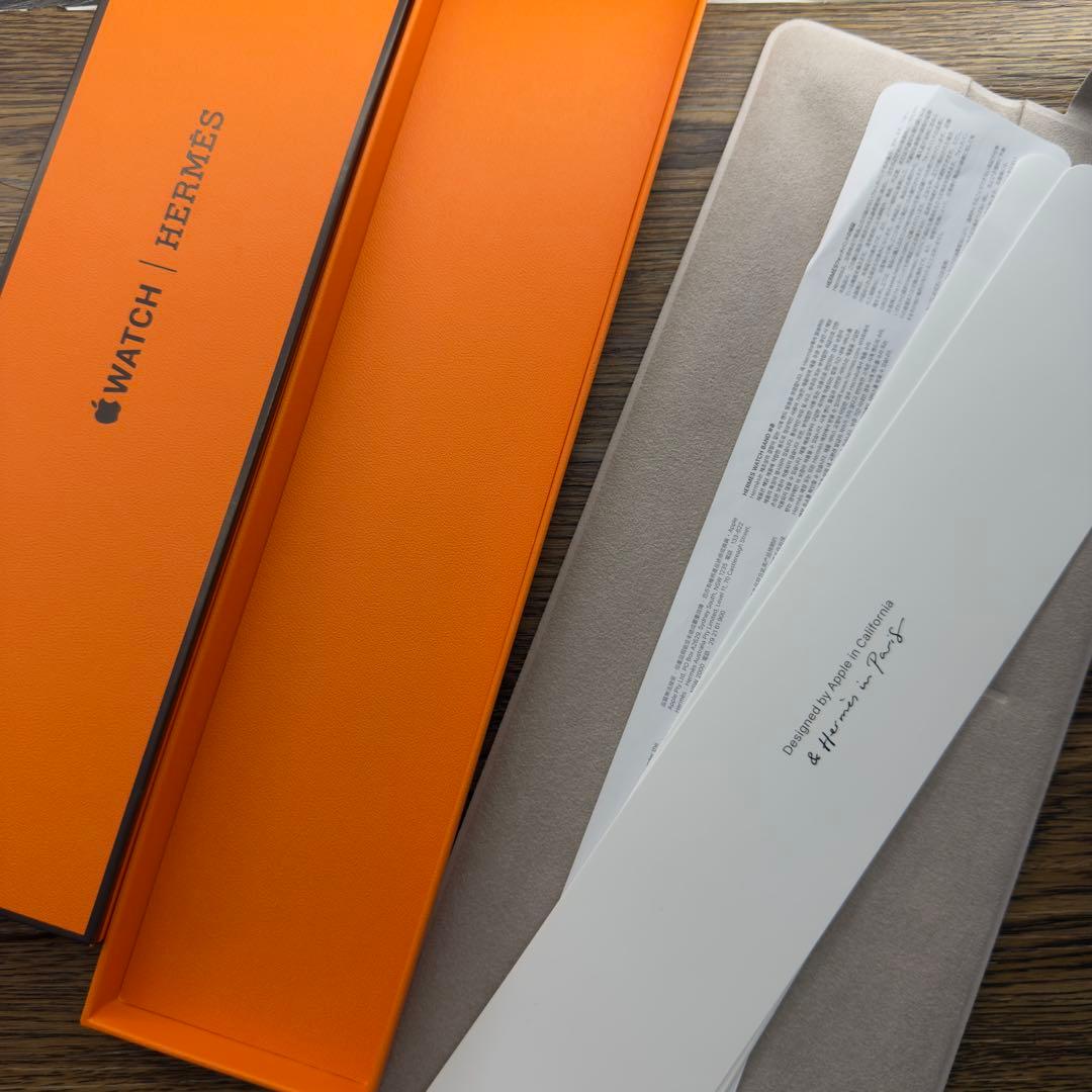2969 希少品　Apple Watch エルメス　ホワイト　レザー　バンド
