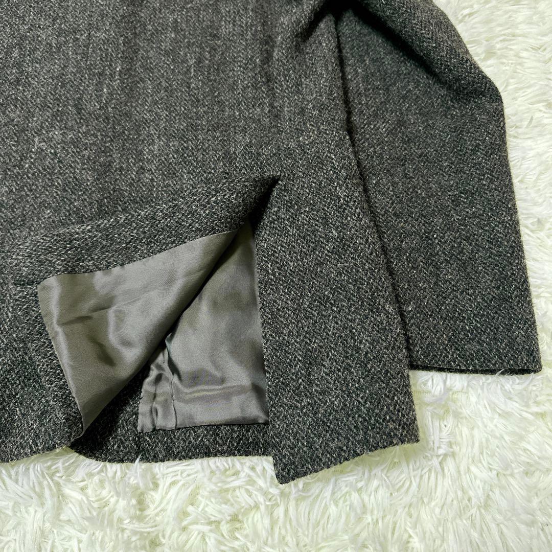 ハリスツイード×TAKEO KIKUCHI タケオキクチ　ヘリンボーン　コート