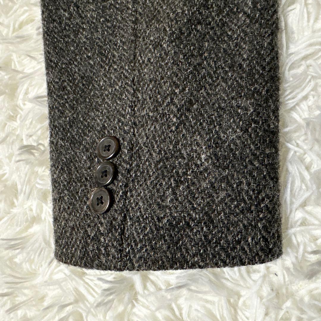 ハリスツイード×TAKEO KIKUCHI タケオキクチ　ヘリンボーン　コート