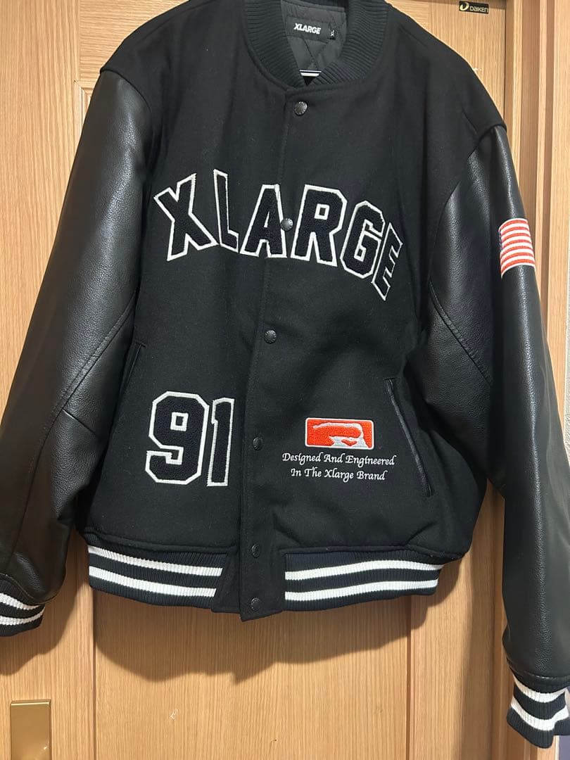 XLARGE スタジャン VARSITY JACKET XL 黒