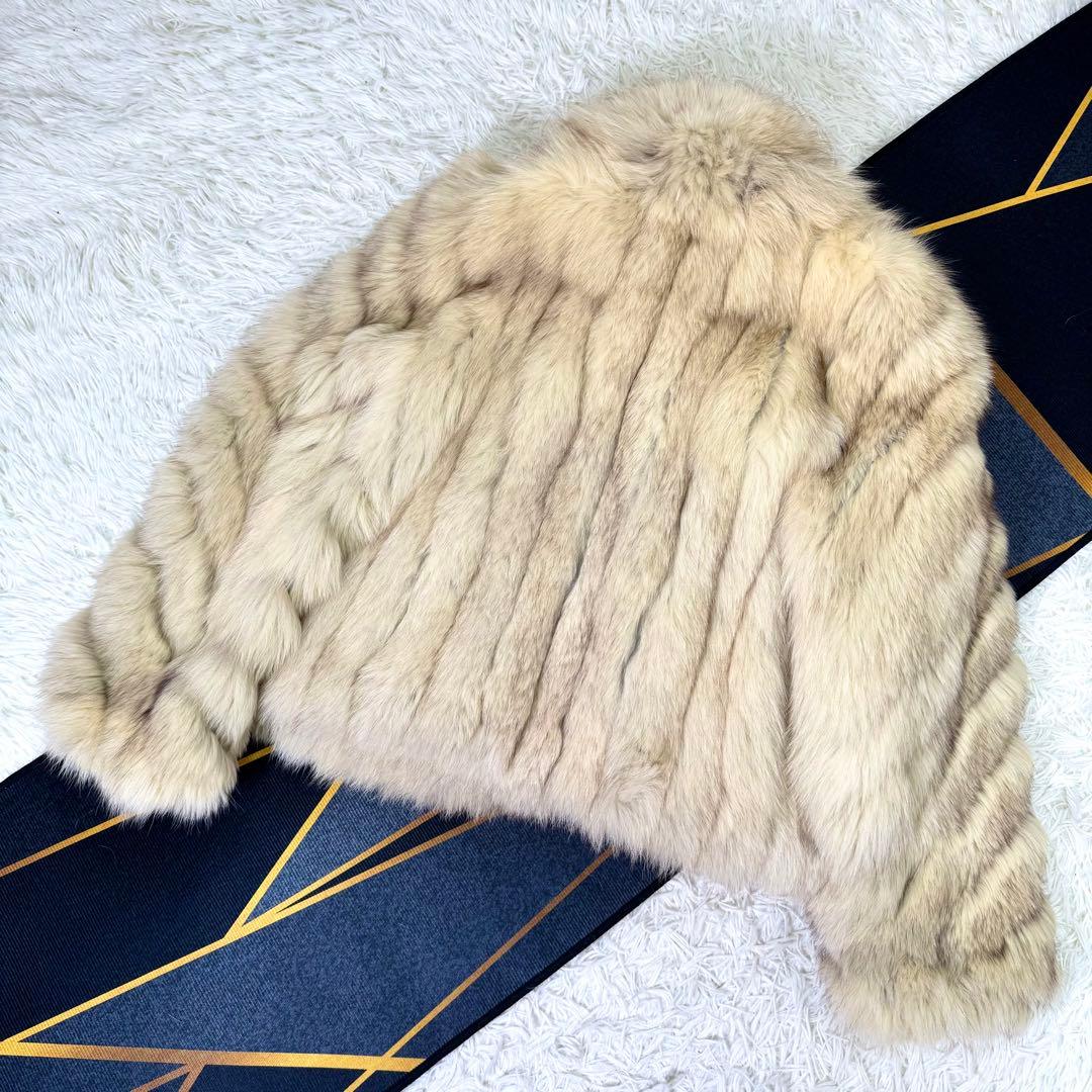 ROTINY×SAGA FOX ブルーフォックス　ファーコート　クロップド　毛皮