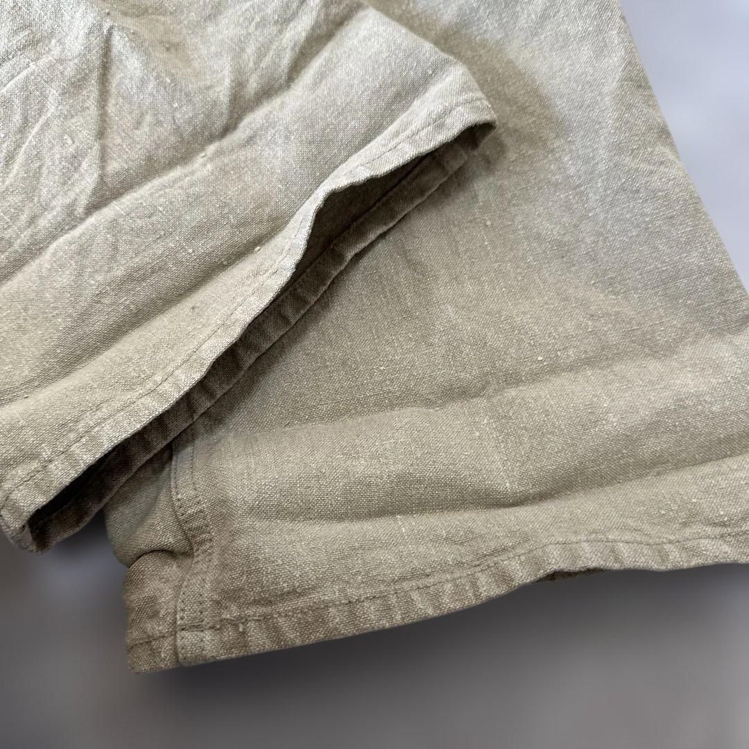 ナイジェルケーボン　フレンチワークパンツ ヘンプキャンバス　34