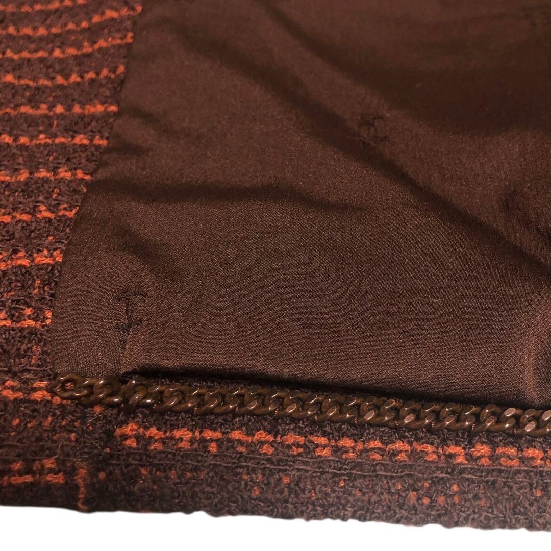 CHANEL ブラウン テーラードジャケット Pコート