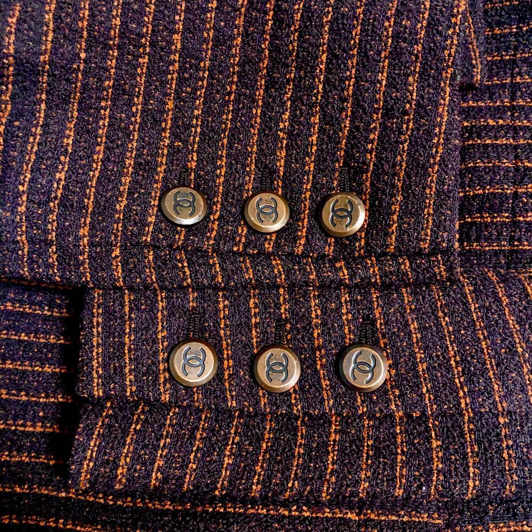 CHANEL ブラウン テーラードジャケット Pコート