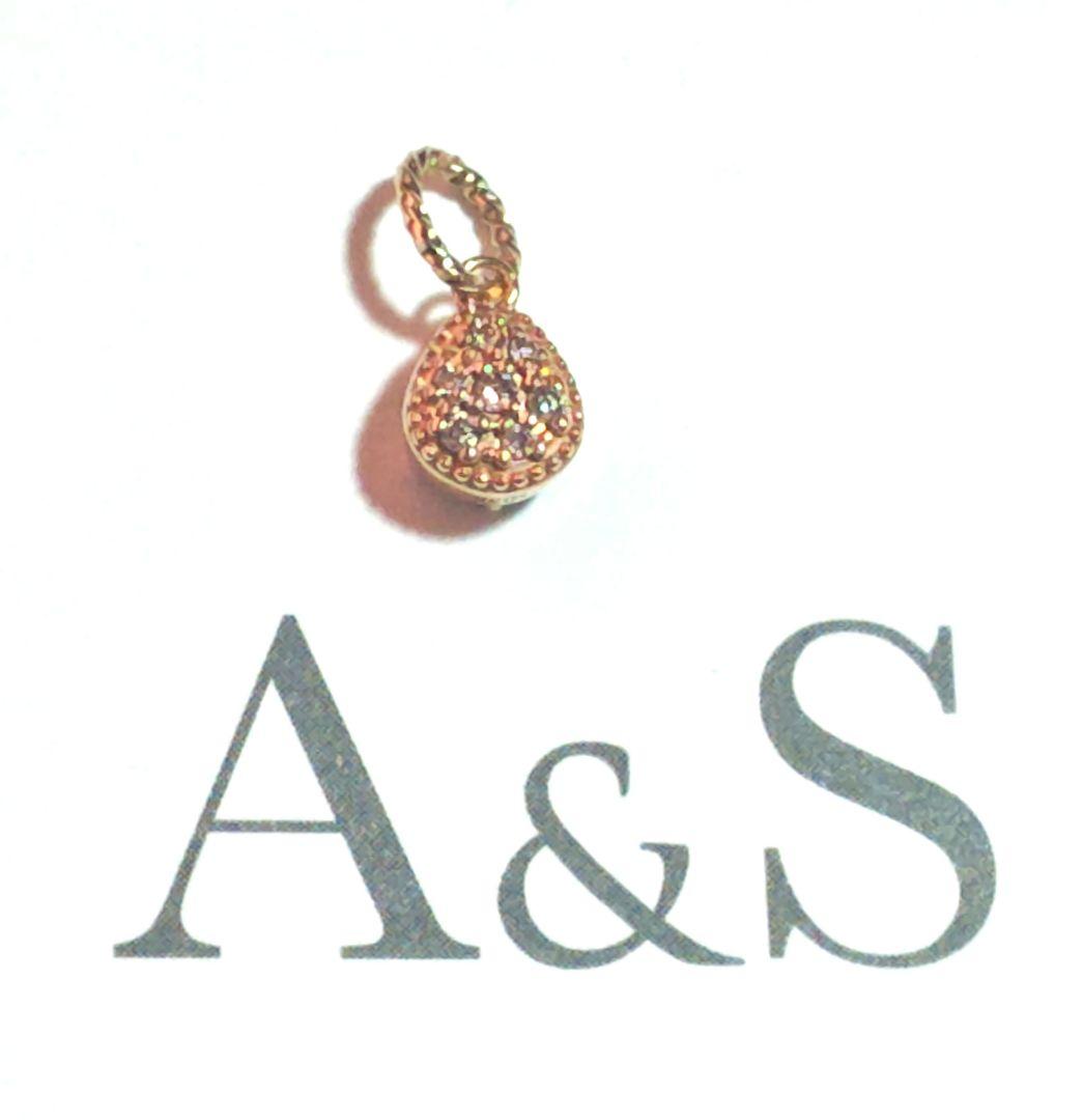 アガット agete K10ゴールド エメラルドリバーシブルチャーム ネックレス