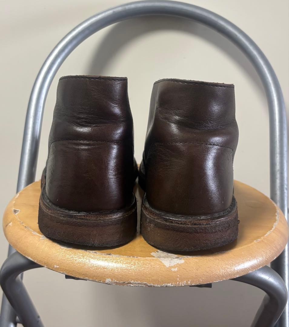 clarks ダークブラウン レザー チャッカブーツ