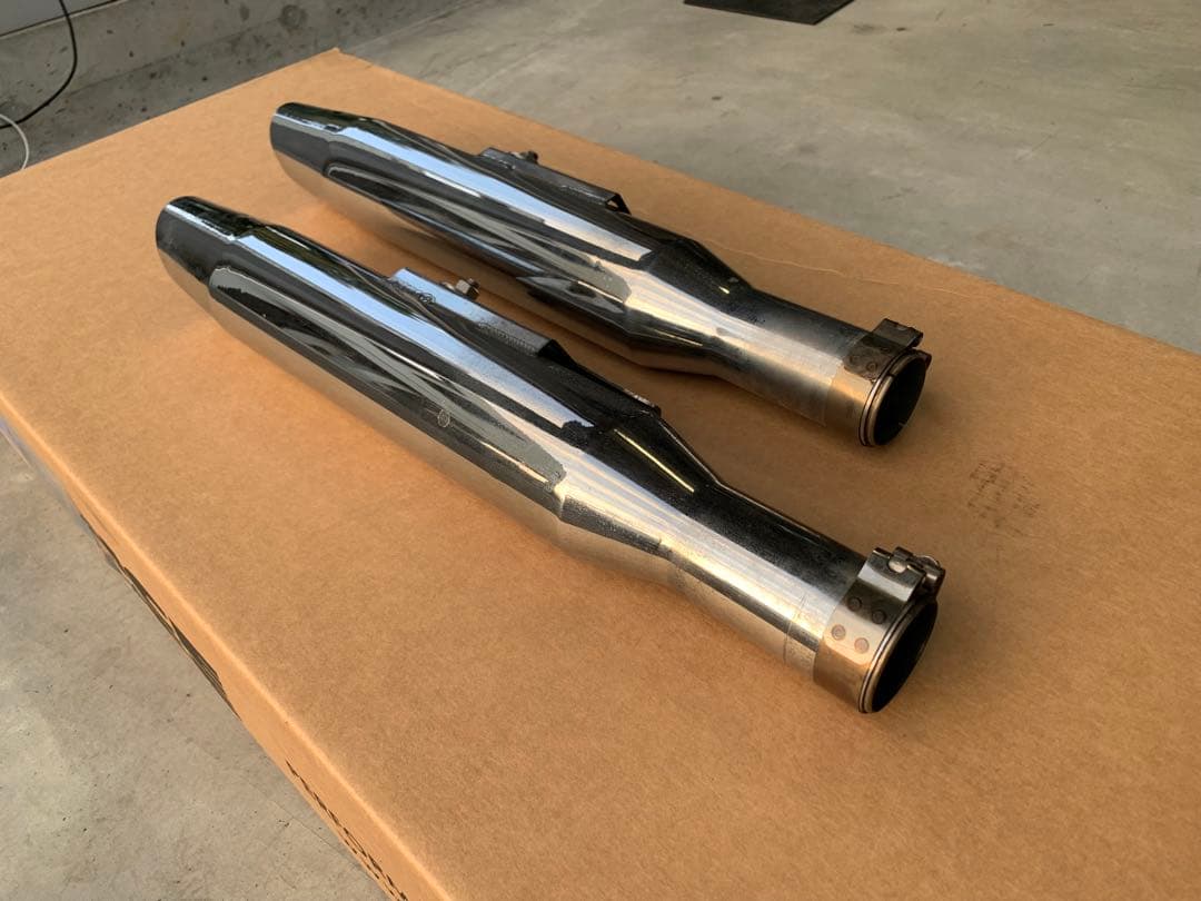 ハーレー　スポーツスター用　マフラー　モーターステージ　テーパースラッシュ