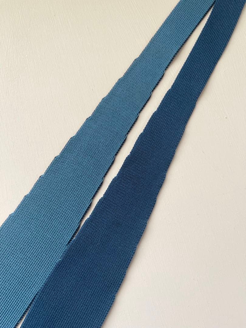 エルメス ニットタイ シルク リバーシブル ネイビー×ブルー