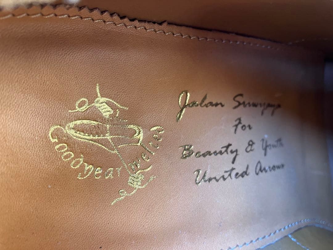 ジャランスリワヤ　United Arrows 別注　Uチップ レザーシューズ