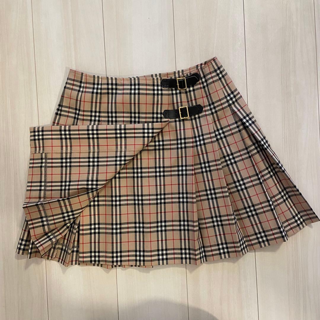 Burberry バーバリーブルーレーベル プリーツミニスカート サイズ36
