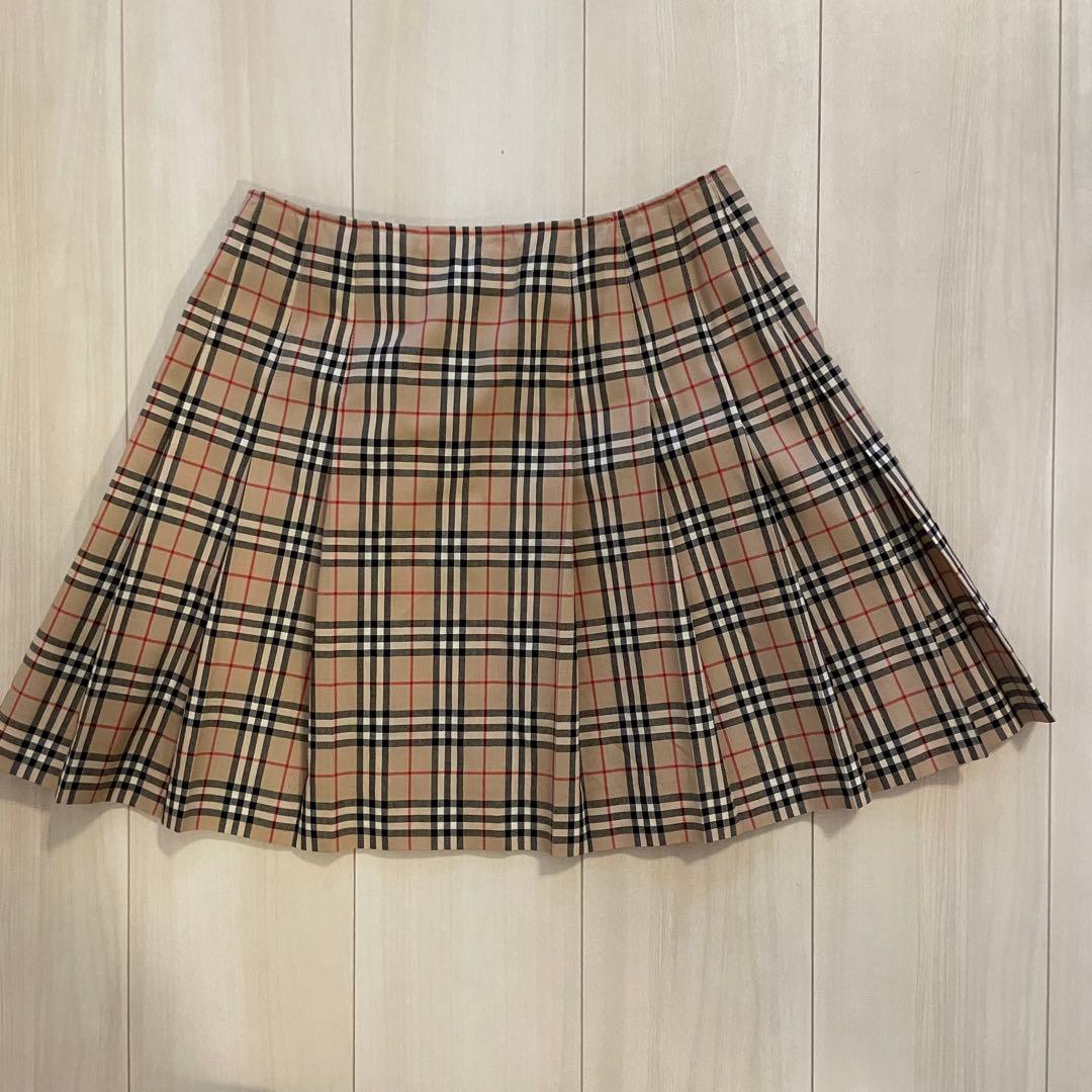 Burberry バーバリーブルーレーベル プリーツミニスカート サイズ36