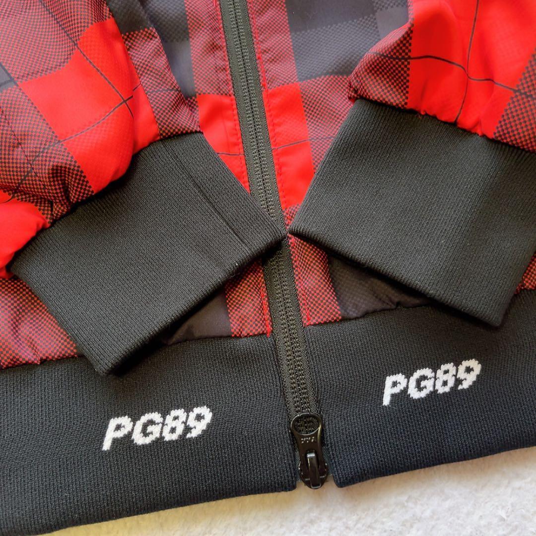 極美品　近年　パーリーゲイツ　蓄熱裏地　スニード　ジャケット　チェック　レッド