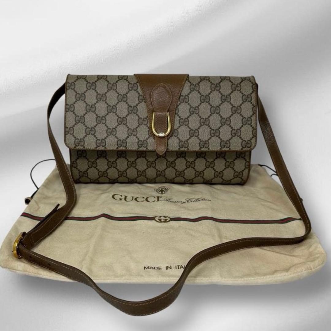【美品】 GUCCI オールドグッチ ショルダーバッグ 2way 保存袋付き