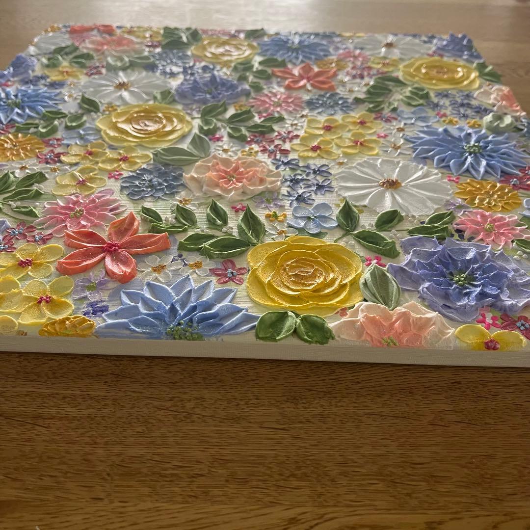 絵画 フラワー フラワーインテリア ボタニカル 花の絵 花柄 花 立体絵