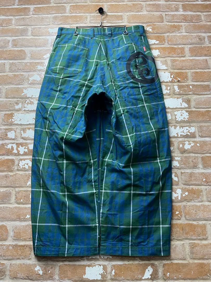 ROLLING CRADLE スラックス　チェックスラックス　ワイドスラックス