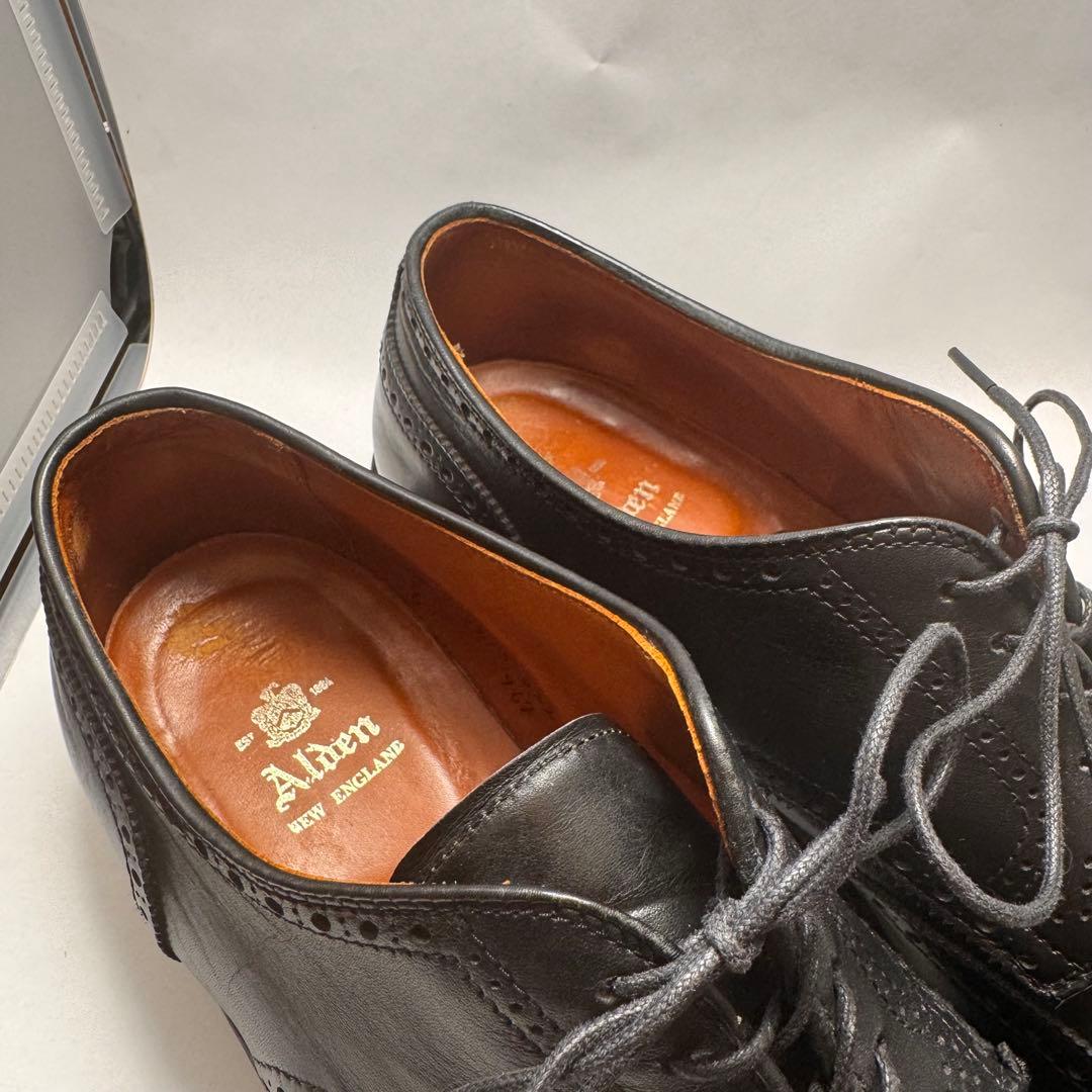 靴 ALDEN 967 WING TIP BLUCHER US9.5E 27.5cm