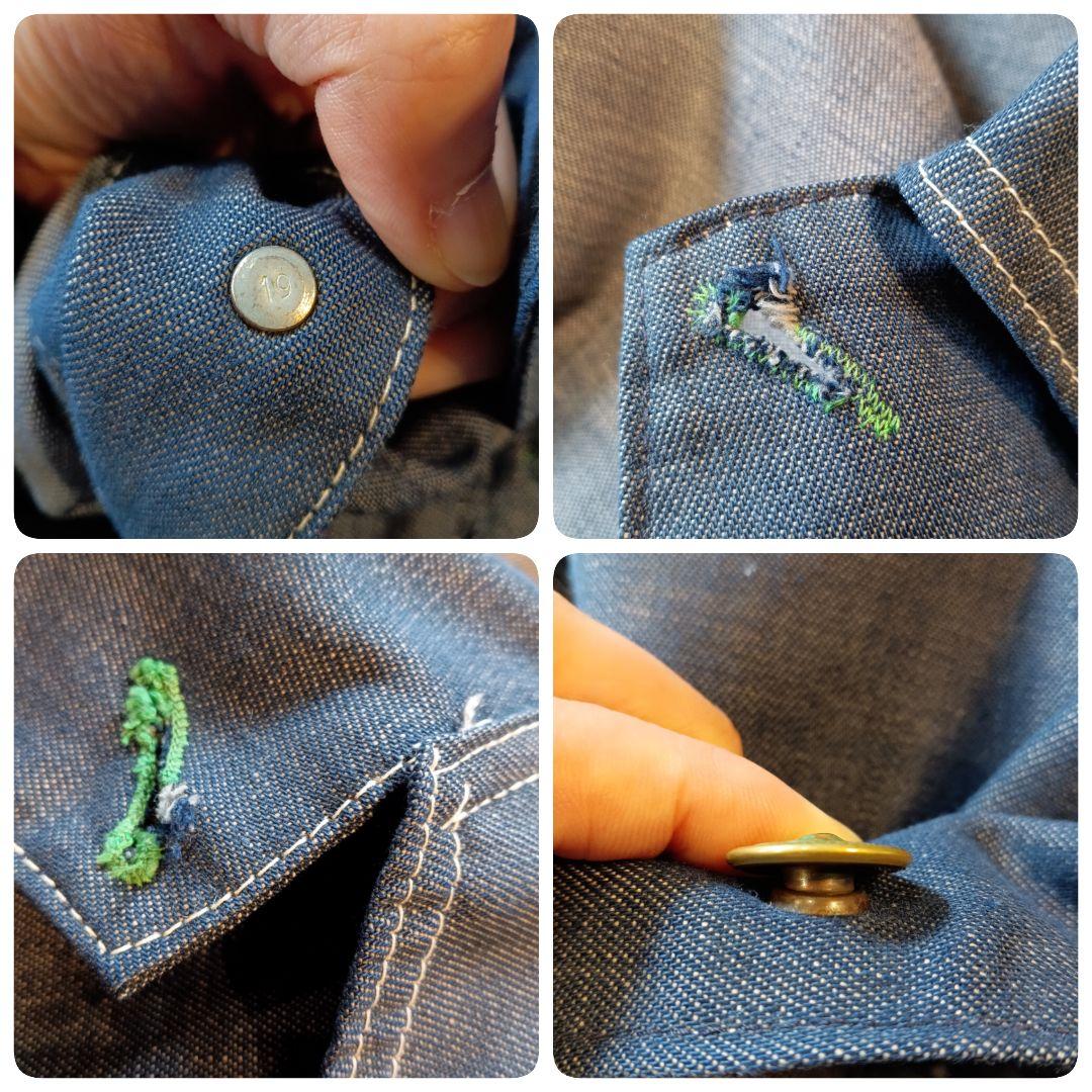 r*a様 【希少60s乳首ボタン】OshKosh USA製 カバーオール ビンテ